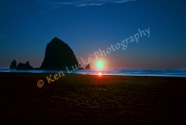 Haystack Sunset