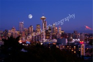 Moonrise Over Seattle